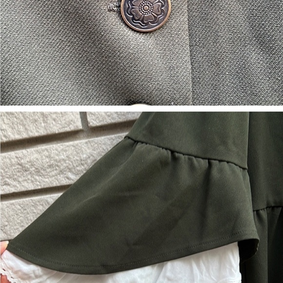 Torrid Outlander Ruffled Peplum Jacket Sz2 - Picture 4 of 6